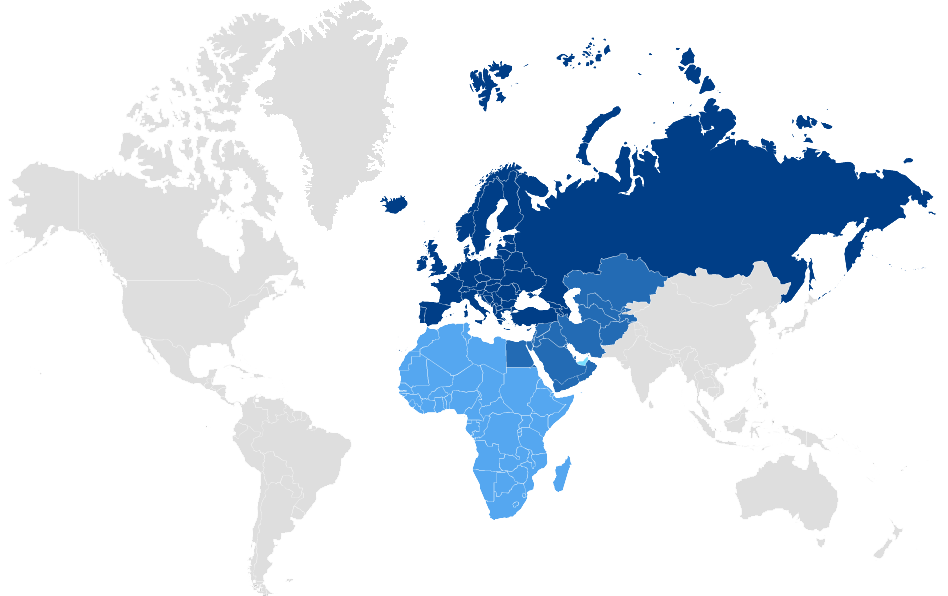 Eeca это. Регионы мира EMEA. Карта EMEA. EMEA регион на карте. EMEA APAC.